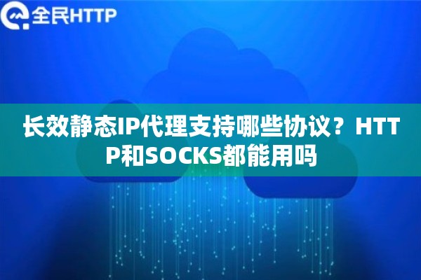 长效静态IP代理支持哪些协议？HTTP和SOCKS都能用吗
