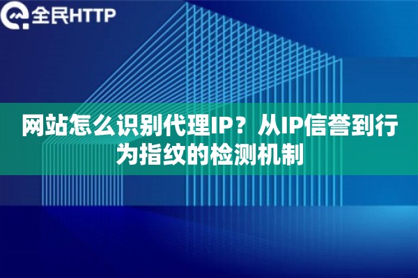 网站怎么识别代理IP？从IP信誉到行为指纹的检测机制