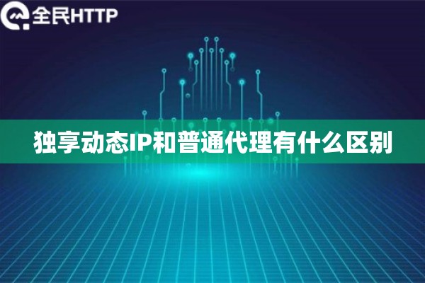 独享动态IP和普通代理有什么区别