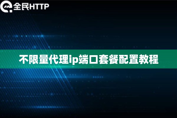 不限量代理ip端口套餐配置教程