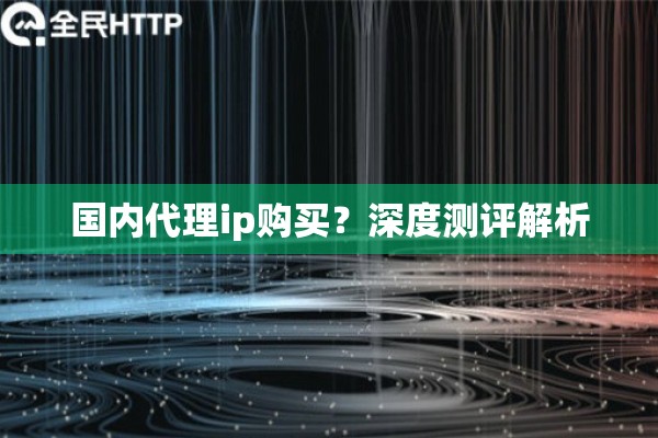 国内代理ip购买？深度测评解析