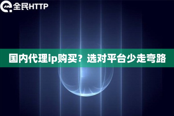 国内代理ip购买？选对平台少走弯路