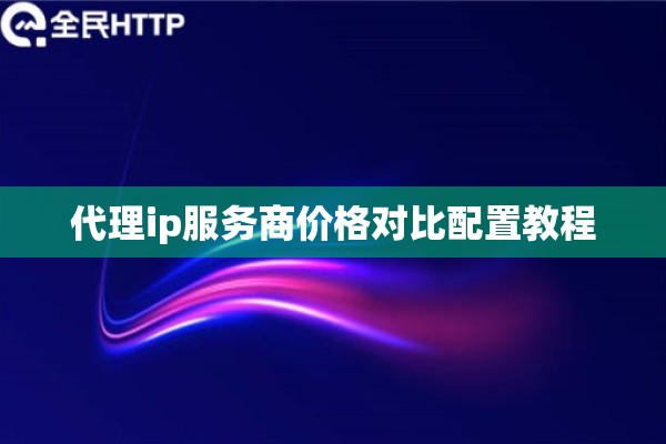 代理ip服务商价格对比配置教程