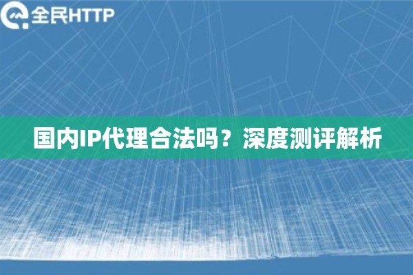 国内IP代理合法吗？深度测评解析