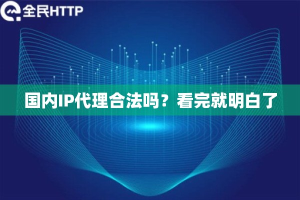 国内IP代理合法吗？看完就明白了