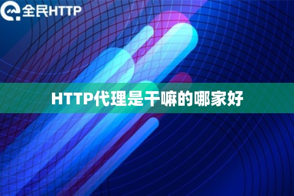 HTTP代理是干嘛的哪家好