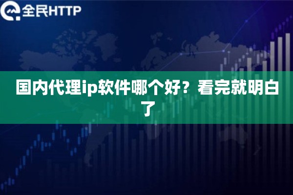 国内代理ip软件哪个好？看完就明白了