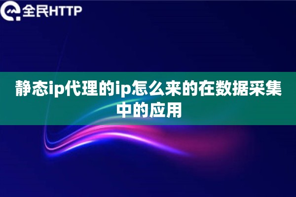 静态ip代理的ip怎么来的在数据采集中的应用