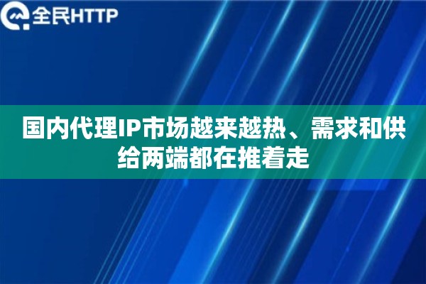 国内代理IP市场越来越热、需求和供给两端都在推着走