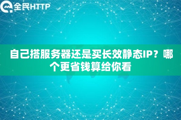 自己搭服务器还是买长效静态IP？哪个更省钱算给你看