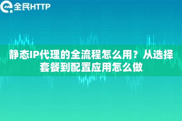 静态IP代理的全流程怎么用？从选择套餐到配置应用怎么做