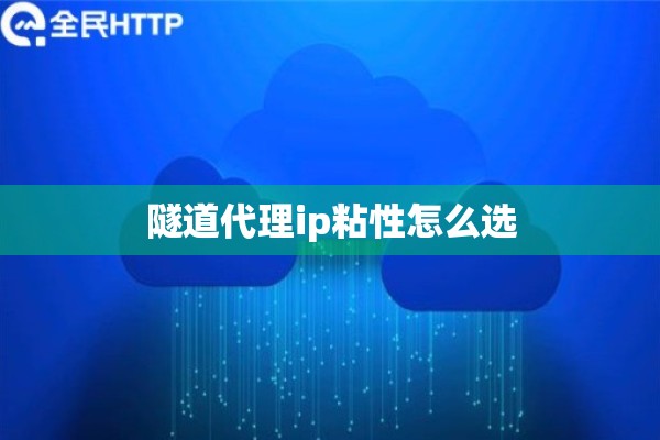 隧道代理ip粘性怎么选