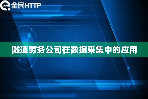 隧道劳务公司在数据采集中的应用