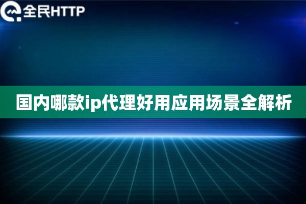 国内哪款ip代理好用应用场景全解析