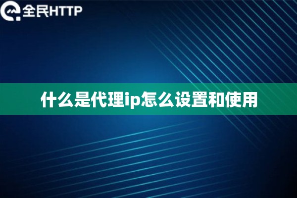 什么是代理ip怎么设置和使用