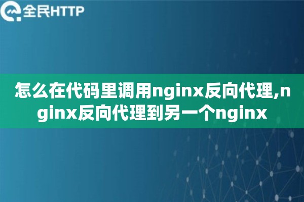 详细阅读:怎么在代码里调用nginx反向代理,nginx反向代理到另一个nginx 怎么在代码里调用nginx反向代理,nginx反向代理到另一个nginx