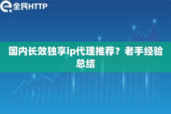 国内长效独享ip代理推荐？老手经验总结