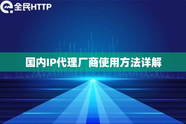 国内IP代理厂商使用方法详解