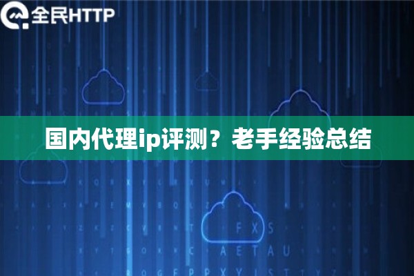 国内代理ip评测？老手经验总结