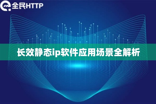 长效静态ip软件应用场景全解析