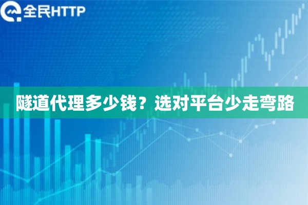 隧道代理多少钱？选对平台少走弯路