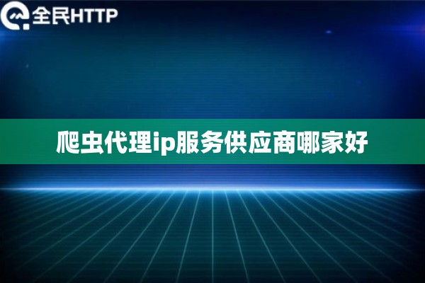 爬虫代理ip服务供应商哪家好