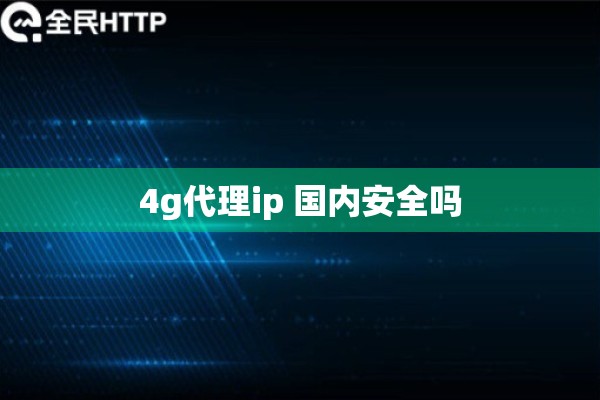4g代理ip 国内安全吗