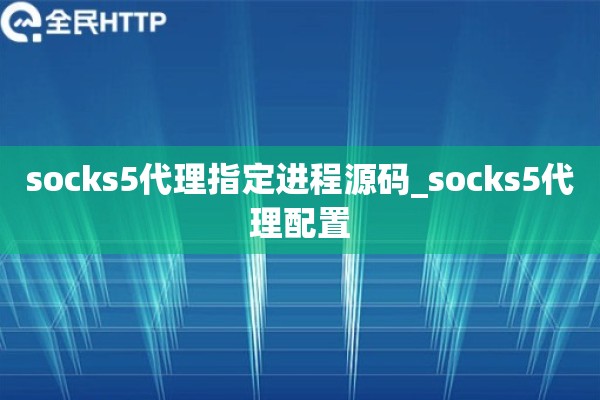 socks5代理指定进程源码_socks5代理配置