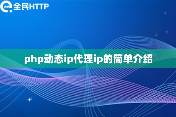 php动态ip代理ip的简单介绍