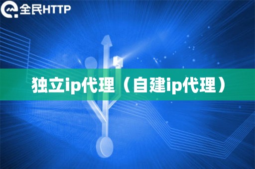 独立ip代理（自建ip代理）