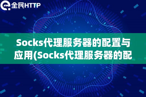 Socks代理服务器的配置与应用(Socks代理服务器的配置方法和使用效果)