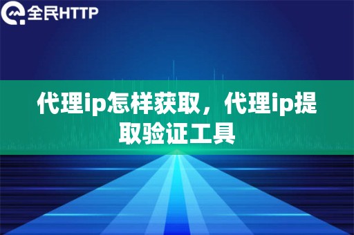 代理ip怎样获取，代理ip提取验证工具