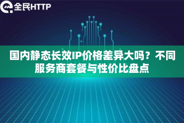 国内静态长效IP价格差异大吗？不同服务商套餐与性价比盘点