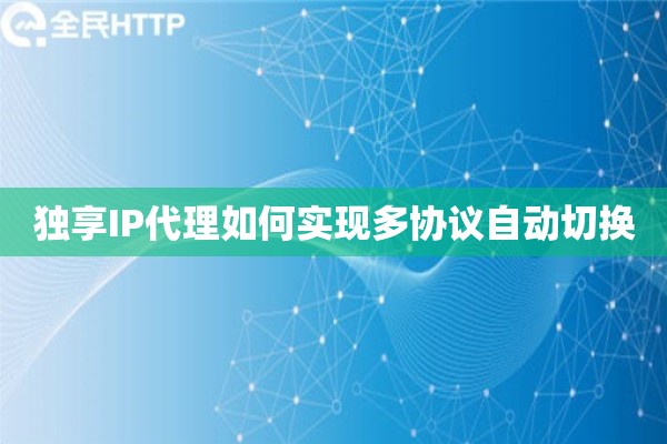 独享IP代理如何实现多协议自动切换