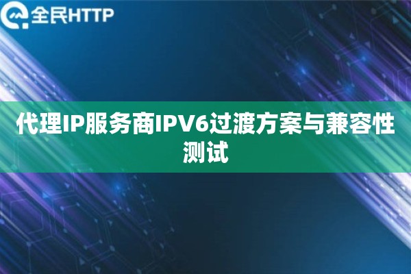 代理IP服务商IPV6过渡方案与兼容性测试