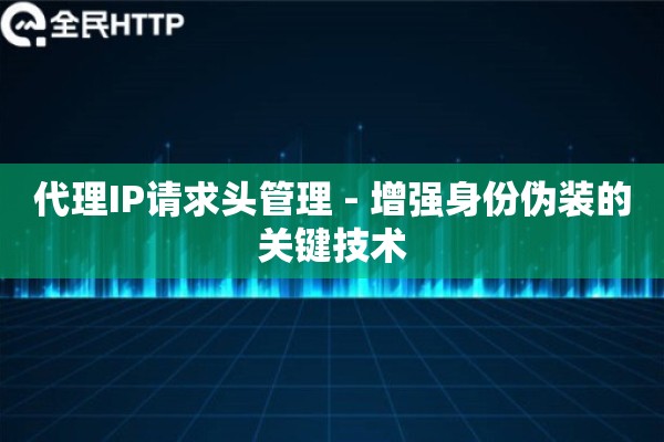 代理IP请求头管理 - 增强身份伪装的关键技术