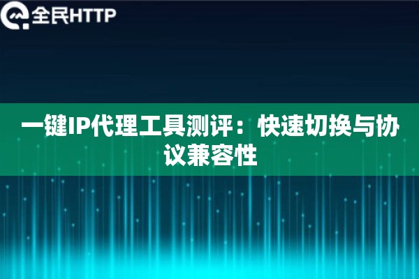 一键IP代理工具测评：快速切换与协议兼容性