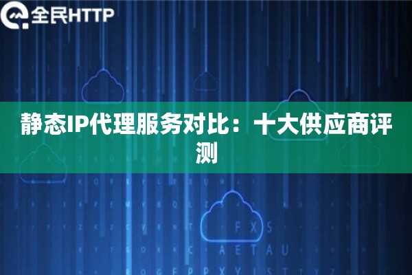 静态IP代理服务对比：十大供应商评测
