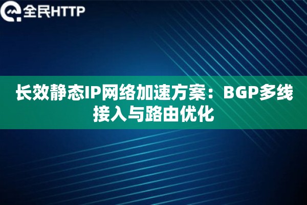 长效静态IP网络加速方案：BGP多线接入与路由优化