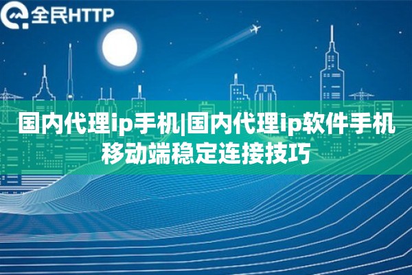 国内代理ip手机|国内代理ip软件手机移动端稳定连接技巧