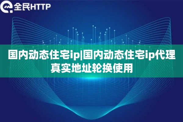 国内动态住宅ip|国内动态住宅ip代理真实地址轮换使用