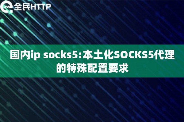 国内ip socks5:本土化SOCKS5代理的特殊配置要求