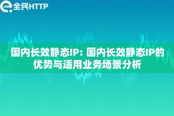 国内长效静态IP: 国内长效静态IP的优势与适用业务场景分析