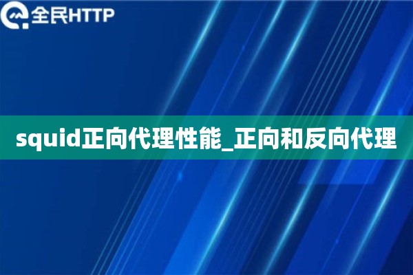 squid正向代理性能_正向和反向代理