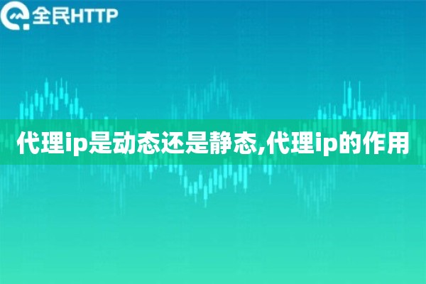 代理ip是动态还是静态,代理ip的作用