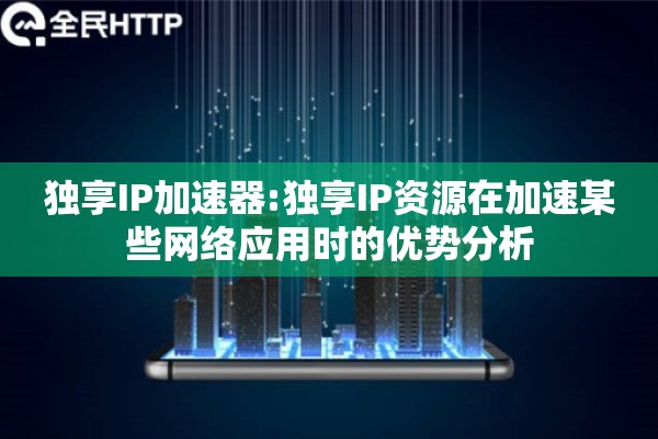 独享IP加速器:独享IP资源在加速某些网络应用时的优势分析