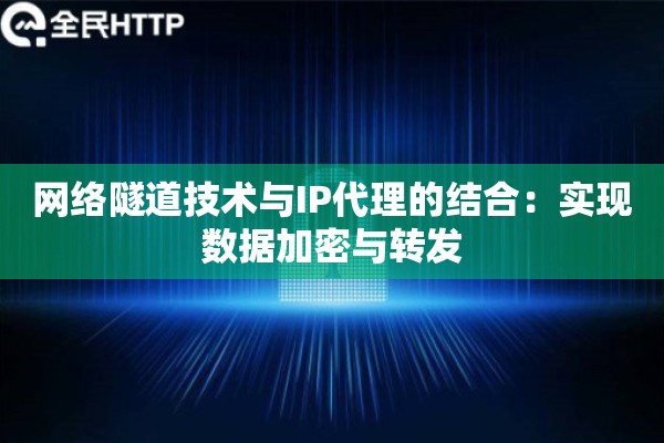 网络隧道技术与IP代理的结合:实现数据加密与转发 网络隧道技术与IP代理的结合:实现数据加密与转发