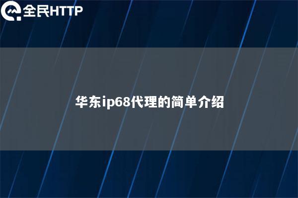 华东ip68代理的简单介绍