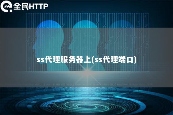 ss代理服务器上(ss代理端口)